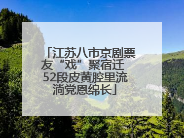 江苏八市京剧票友“戏”聚宿迁 52段皮黄腔里流淌党恩绵长