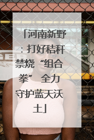 河南新野：打好秸秆禁烧“组合拳” 全力守护蓝天沃土