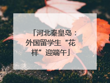 河北秦皇岛：外国留学生“花样”迎端午