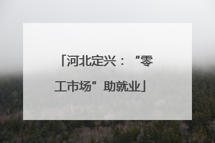 河北定兴：“零工市场”助就业