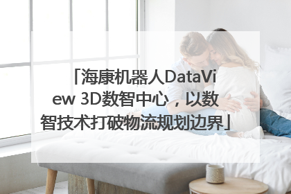 海康机器人DataView 3D数智中心，以数智技术打破物流规划边界