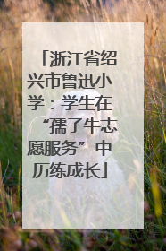 浙江省绍兴市鲁迅小学：学生在“孺子牛志愿服务”中历练成长