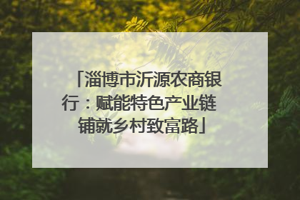 淄博市沂源农商银行：赋能特色产业链 铺就乡村致富路