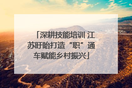 深耕技能培训 江苏盱眙打造“职”通车赋能乡村振兴
