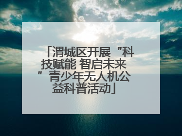 渭城区开展“科技赋能 智启未来”青少年无人机公益科普活动