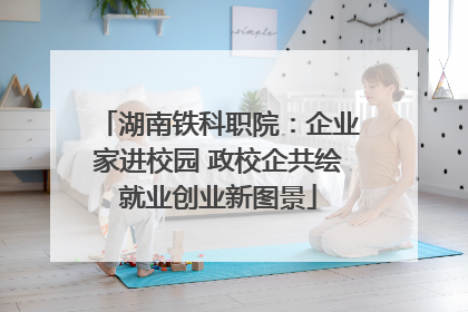 湖南铁科职院：企业家进校园 政校企共绘就业创业新图景