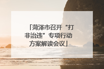菏泽市召开“打非治违”专项行动方案解读会议