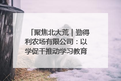 聚焦北大荒｜勤得利农场有限公司：以学促干推动学习教育“升温提速”