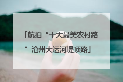 航拍“十大最美农村路”沧州大运河堤顶路