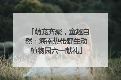 萌宠齐聚，童趣自然：海南热带野生动植物园六一献礼