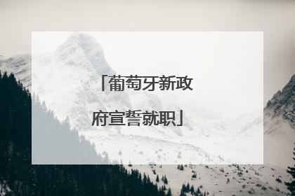 葡萄牙新政府宣誓就职
