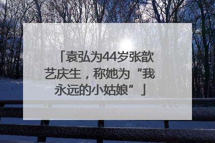 袁弘为44岁张歆艺庆生，称她为“我永远的小姑娘”
