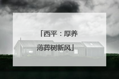 西平：厚养薄葬树新风