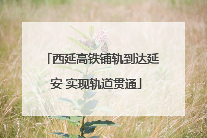 西延高铁铺轨到达延安 实现轨道贯通