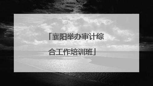 襄阳举办审计综合工作培训班