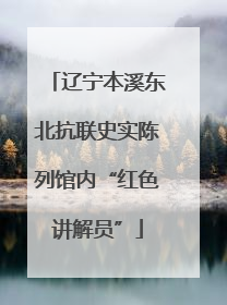 辽宁本溪东北抗联史实陈列馆内“红色讲解员”