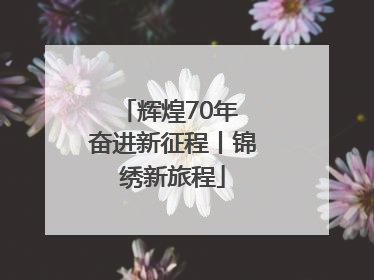 辉煌70年 奋进新征程丨锦绣新旅程