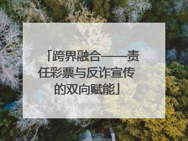 跨界融合——责任彩票与反诈宣传的双向赋能