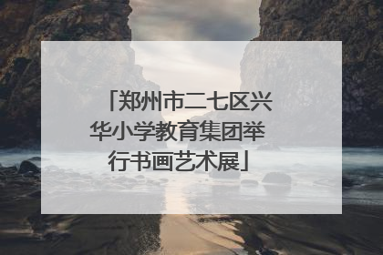 郑州市二七区兴华小学教育集团举行书画艺术展