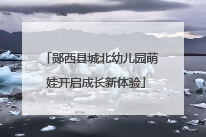 郧西县城北幼儿园萌娃开启成长新体验