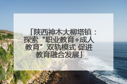 陕西神木大柳塔镇：探索“职业教育+成人教育”双轨模式 促进教育融合发展