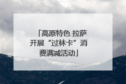 高原特色 拉萨开展“过林卡”消费满减活动