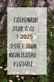 高校赋能 共建支点！2025全国主流融媒湖北高校行启动