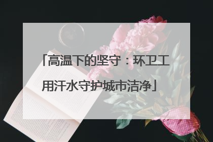 高温下的坚守：环卫工用汗水守护城市洁净