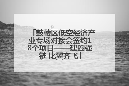 鼓楼区低空经济产业专场对接会签约18个项目——建圈强链 比翼齐飞
