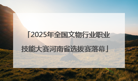 2025年全国文物行业职业技能大赛河南省选拔赛落幕