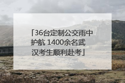 36台定制公交雨中护航 1400余名武汉考生顺利赴考