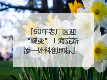 60年老厂区迎“蝶变”！海淀新添一处科创地标