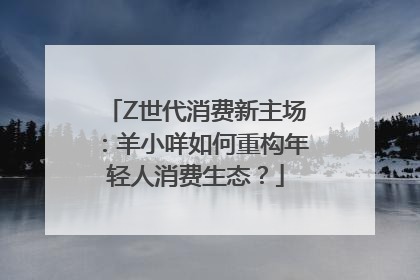 Z世代消费新主场：羊小咩如何重构年轻人消费生态？